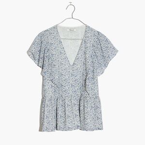 Madewell Floral Top sz M